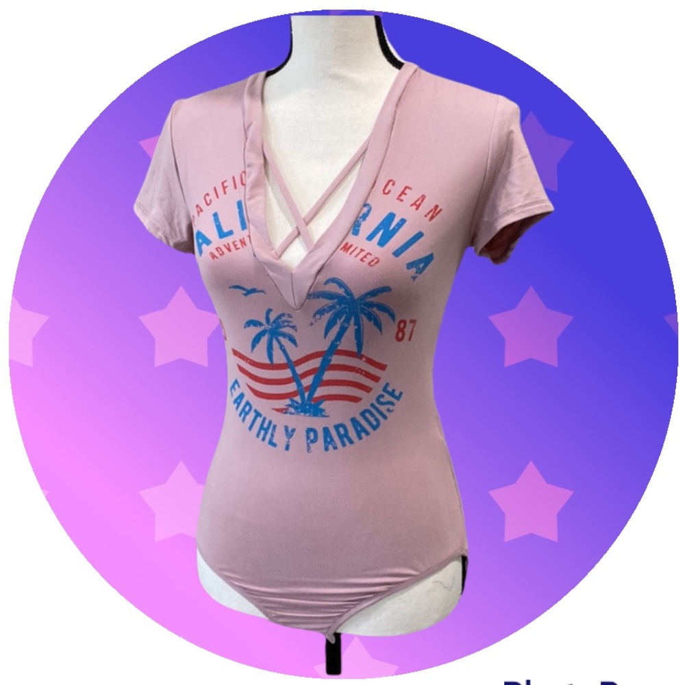 BUTTERY SOFT graphic print bodysuit